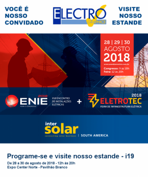 Enie 2018 +ELETROTEC e INTERSOLAR SOUTH AMERICA