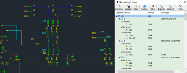 CADs elétricos – Análise dos fios no diagrama: novas funções e navegadores