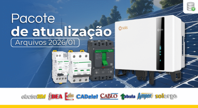 Pacote de Atualização Arquivos 2026/01 – Ampère, CADs e SOLergo